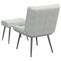 Sillón de relax con reposapiés terciopelo gris claro de , Sillas - Ref: Foro24-4012327, Precio: 90,10 €, Descuento: %
