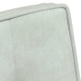 Sillón de relax con reposapiés terciopelo gris claro de , Sillas - Ref: Foro24-4012327, Precio: 90,10 €, Descuento: %