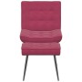 Sillón de relax con reposapiés terciopelo rojo tinto de , Sillas - Ref: Foro24-4012331, Precio: 90,87 €, Descuento: %