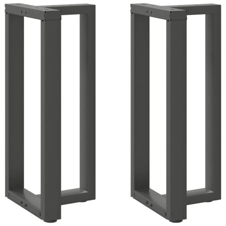 Patas de mesa bar forma T 2 uds acero antracita 50x35x(90-91)cm de , Patas para mesas - Ref: Foro24-4013078, Precio: 132,24 €...