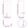 Patas de mesa bar forma T 2 uds acero negro 40x35x(100-101) cm de , Patas para mesas - Ref: Foro24-4013084, Precio: 164,27 €,...