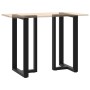 Patas de mesa bar forma T 2 uds acero negro 60x35x(100-101) cm de , Patas para mesas - Ref: Foro24-4013092, Precio: 173,11 €,...