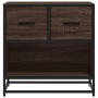 Mesilla de noche roble marrón 60x31x60 cm madera contrachapada de , Mesitas de noche - Ref: Foro24-848698, Precio: 66,89 €, D...