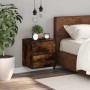 Mesita de noche de pared color roble ahumado 40x31x39,5 cm de , Mesitas de noche - Ref: Foro24-848728, Precio: 45,60 €, Descu...