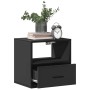 Mesitas de noche de pared 2 unidades negra 40x31x39,5 cm de , Mesitas de noche - Ref: Foro24-848735, Precio: 70,14 €, Descuen...