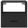 Mesitas de noche de pared 2 unidades negra 40x31x39,5 cm de , Mesitas de noche - Ref: Foro24-848735, Precio: 70,14 €, Descuen...