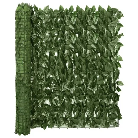 Toldo para balcón con hojas verde oscuro 600x100 cm de vidaXL, Sombrillas - Ref: Foro24-315490, Precio: 92,30 €, Descuento: %