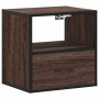 Mesita de noche de pared color roble marrón 40x31x39,5 cm de , Mesitas de noche - Ref: Foro24-848742, Precio: 42,53 €, Descue...