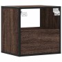 Mesita de noche de pared color roble marrón 40x31x39,5 cm de , Mesitas de noche - Ref: Foro24-848742, Precio: 42,53 €, Descue...
