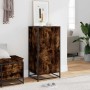 Zapatero madera contrachapada roble ahumado 48x38x97,5 cm de , Zapateros y organizadores de calzado - Ref: Foro24-849201, Pre...