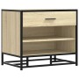 Banco zapatero madera de ingeniería roble sonoma 60x40x53,5 cm de , Bancos para recibidores y almacenamiento - Ref: Foro24-84...