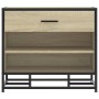 Banco zapatero madera de ingeniería roble sonoma 60x40x53,5 cm de , Bancos para recibidores y almacenamiento - Ref: Foro24-84...