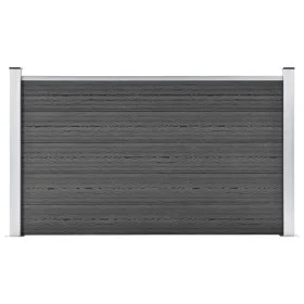 Panel de valla WPC negro 180x105 cm de vidaXL, Paneles de vallas - Ref: Foro24-148975, Precio: 198,66 €, Descuento: %