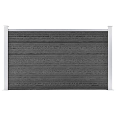 Panel de valla WPC negro 180x105 cm de vidaXL, Paneles de vallas - Ref: Foro24-148975, Precio: 200,18 €, Descuento: %
