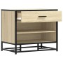 Banco zapatero madera de ingeniería roble sonoma 60x40x53,5 cm de , Bancos para recibidores y almacenamiento - Ref: Foro24-84...