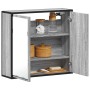 Armario con espejo de baño madera gris sonoma 65x20x60 cm de , Tocadores de baño - Ref: Foro24-849257, Precio: 88,64 €, Descu...
