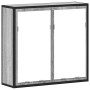 Armario con espejo de baño madera gris sonoma 65x20x60 cm de , Tocadores de baño - Ref: Foro24-849257, Precio: 88,64 €, Descu...