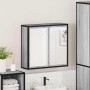 Armario con espejo de baño madera gris sonoma 65x20x60 cm de , Tocadores de baño - Ref: Foro24-849257, Precio: 88,64 €, Descu...