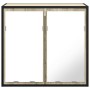 Armario con espejo de baño madera roble sonoma 65x20x60 cm de , Tocadores de baño - Ref: Foro24-849255, Precio: 86,03 €, Desc...