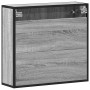 Armario con espejo de baño madera gris sonoma 65x20x60 cm de , Tocadores de baño - Ref: Foro24-849262, Precio: 86,67 €, Descu...