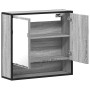 Armario con espejo de baño madera gris sonoma 65x20x60 cm de , Tocadores de baño - Ref: Foro24-849262, Precio: 86,67 €, Descu...
