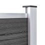 Panel de valla WPC negro 180x105 cm de vidaXL, Paneles de vallas - Ref: Foro24-148975, Precio: 200,18 €, Descuento: %