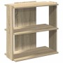 Librería 3 estantes madera ingeniería roble Sonoma 60x30x60 cm de , Librerías y estanterías - Ref: Foro24-860249, Precio: 39,...