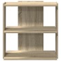 Librería 3 estantes madera ingeniería roble Sonoma 60x30x60 cm de , Librerías y estanterías - Ref: Foro24-860249, Precio: 39,...