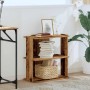 Librería 3 niveles madera ingeniería madera vieja 60x30x60 cm de , Librerías y estanterías - Ref: Foro24-860254, Precio: 40,6...