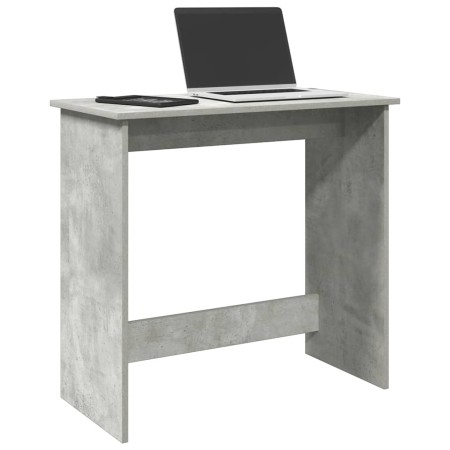 Escritorio de madera contrachapada gris hormigón 80x40x75 cm de , Escritorios - Ref: Foro24-860457, Precio: 43,43 €, Descuent...