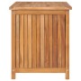 Caja de almacenaje de jardín madera maciza de teca 90x50x58 cm de vidaXL, Cajas de almacenaje para exteriores - Ref: Foro24-3...