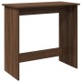 Escritorio de madera de ingeniería roble marrón 80x40x75 cm de , Escritorios - Ref: Foro24-860460, Precio: 46,78 €, Descuento: %