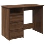 Escritorio de madera de ingeniería marrón roble 102x50x75 cm de , Escritorios - Ref: Foro24-860469, Precio: 112,93 €, Descuen...