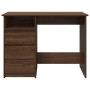 Escritorio de madera de ingeniería marrón roble 102x50x75 cm de , Escritorios - Ref: Foro24-860469, Precio: 112,93 €, Descuen...