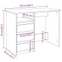 Escritorio de madera de ingeniería marrón roble 102x50x75 cm de , Escritorios - Ref: Foro24-860469, Precio: 112,93 €, Descuen...