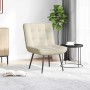 Sillón de relax terciopelo crema 64x74x84 cm de , Sillas - Ref: Foro24-4012325, Precio: 80,85 €, Descuento: %