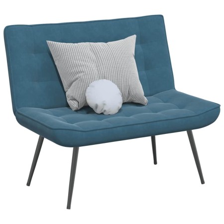 Banco de terciopelo azul 110x74x84 cm de , Bancos - Ref: Foro24-4012346, Precio: 136,72 €, Descuento: %