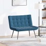 Banco de terciopelo azul 110x74x84 cm de , Bancos - Ref: Foro24-4012346, Precio: 136,72 €, Descuento: %