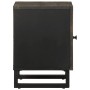 Mesita de noche de madera maciza de mango negra 40x33x46 cm de , Mesitas de noche - Ref: Foro24-4017680, Precio: 56,62 €, Des...