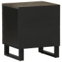 Mesita de noche de madera maciza de mango negra 40x33x46 cm de , Mesitas de noche - Ref: Foro24-4017680, Precio: 56,62 €, Des...