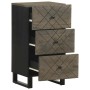 Aparador negro 40x33x75 cm madera maciza mango de , Almacenamiento para CD y DVD - Ref: Foro24-4017707, Precio: 117,59 €, Des...