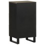 Aparador negro 40x33x75 cm madera maciza mango de , Almacenamiento para CD y DVD - Ref: Foro24-4017707, Precio: 117,59 €, Des...