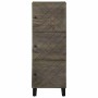 Aparador alto madera maciza de mango negro 40x33x110 cm de , Almacenamiento para CD y DVD - Ref: Foro24-4017713, Precio: 109,...