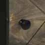 Aparador alto madera maciza de mango negro 40x33x110 cm de , Almacenamiento para CD y DVD - Ref: Foro24-4017713, Precio: 109,...