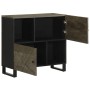 Aparador negro 80x33x75 cm madera maciza mango de , Almacenamiento para CD y DVD - Ref: Foro24-4017711, Precio: 111,03 €, Des...