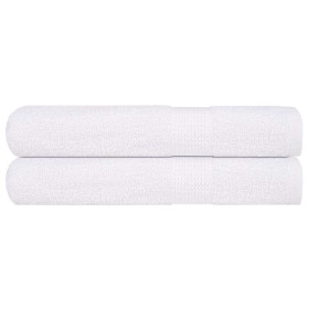 Toallas de sauna 2 uds 100% algodón blanco 80x200 cm 360 gsm de , Toallas - Ref: Foro24-136661, Precio: 38,16 €, Descuento: %