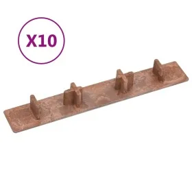Plattform-Endkappen 10 St. Kunststoff braun von vidaXL, Böden und Teppiche - Ref: Foro24-149002, Preis: 20,75 €, Rabatt: %