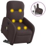 Silla de masaje reclinable de pie de tela marrón oscuro de , Sillones - Ref: Foro24-3302987, Precio: 265,76 €, Descuento: %