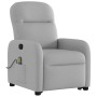 Sillón de masaje reclinable de pie de tela gris nube de , Sillones - Ref: Foro24-3302991, Precio: 267,18 €, Descuento: %