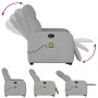 Sillón de masaje reclinable de pie de tela gris nube de , Sillones - Ref: Foro24-3302991, Precio: 267,18 €, Descuento: %